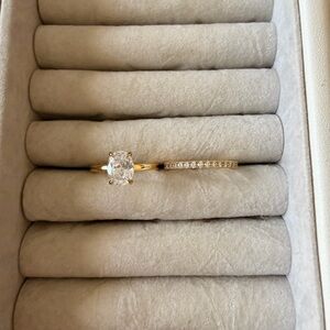 Elegant Gold and Silver Women's Ring Set
